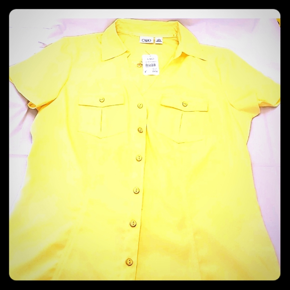 Womens yellow shirt